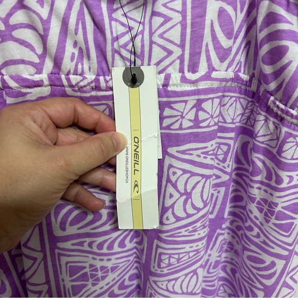 O’Neill Lavender Patterned Summer Maxi Dress Women's Size XL Resort Beach *READ* - Picture 6 of 12